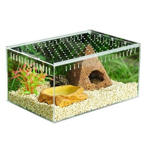 Boîte d'élevage de reptiles en plastique, piège à tortue sauvage, grande boîte, cage acrylique pour animaux de compagnie, à vendre - Product Image 2
