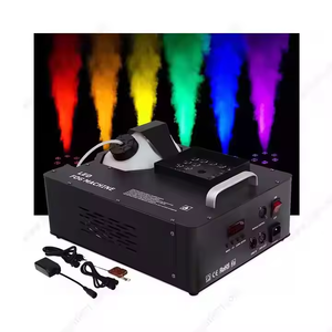 Machine à fumée électrique verticale en métal avec LED 1500W, pulvérisation ascendante, télécommande DMX512 et lumière RGB - Product Image 1