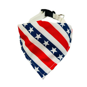 American Style Pet Triangular Bandana <b>Red</b> White Blue Stars Stripes Decorative Cat Dog Bib <b>Scarf</b> Accessory - Product Image 4