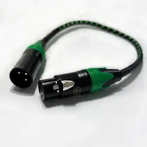 24AWG a basso rumore 3 Pin XLR femmina a connettore maschio microfono cavo Audio cavo bilanciato