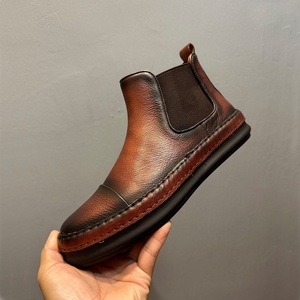 <b>Top</b> Quality Men's Casual Retro Leather Shoes Fashionable Men's Business <b>Walking</b> Shoes Made of Genuine Leather - Product Image 3