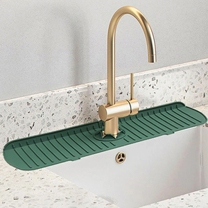 Silicone Drainage Pad Bathroom Kitchen Drip Mat Wash Basin Splash Proof Draining Pad <b>Table</b> Heat Insulation <b>Protector</b> - Product Image 4