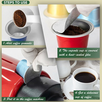 Capsules vides de café en feuille d'aluminium avec couvercle Capsules vides Capsules de café en aluminium
