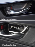 Protection de poignée de porte intérieure CR-V 2023 en acier inoxydable anti-rayures – Accessoires de modification automobile