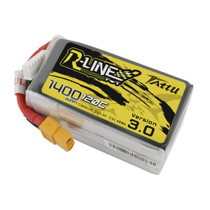 <span class=keywords><strong>Tattu</strong></span> <span class=keywords><strong>1400mAh</strong></span> <span class=keywords><strong>6S</strong></span> 120C 22.2V R-Line Version 3.0 Batterie Lipo avec prise XT60 - Product Image 2
