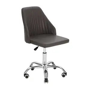 Free Sample Pu Leather Adjustable Armrest Sex Seat Cover Simple Computer Bungee Plywood Ribbed Air Conditioned Office Chair Of