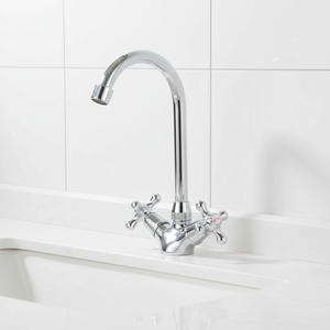 Robinet de cuisine en cuivre rotatif NES--KT15 - Double poignée, eau chaude et froide, commande <span class=keywords><strong>universelle</strong></span> - Product Image 2