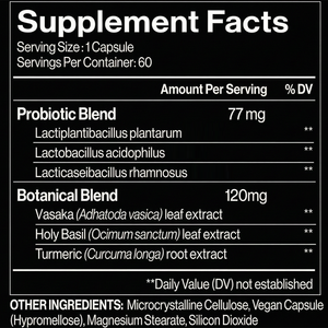 Complément alimentaire pour la <span class=keywords><strong>santé</strong></span> pulmonaire des fumeurs, marque privée OEM ODM, capsules probiotiques pour le soutien pulmonaire, <span class=keywords><strong>santé</strong></span> intestinale, soutien immunitaire et digestif - Product Image 2