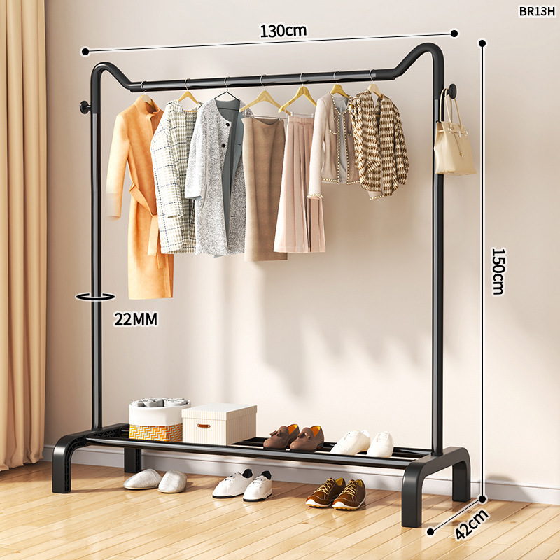 [หูแมว] บาร์เดี่ยวพร้อมขาโค้ง 130 สีดำ