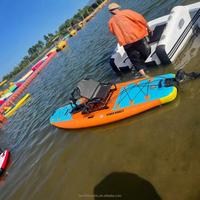 Planche de SUP gonflable préférée avec technologie Drop Stitch et construction en PVC pour la pêche en solo et le paddleboard