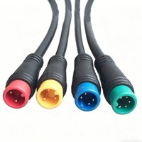 Kabel Harness Konektor Tahan Air Berkode Warna M8 Buatan Pabrik Khusus (2/3/4/5 Pin) untuk Sepeda Listrik, Skuter & Elektronik Luar Ruangan