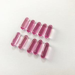 Wholesale Price 5A High Quality Corundum Gemstones 5x18mm pink <strong>3</strong># <strong>Ruby</strong> Pills <strong>Ruby</strong> Capsule - Product Image 6