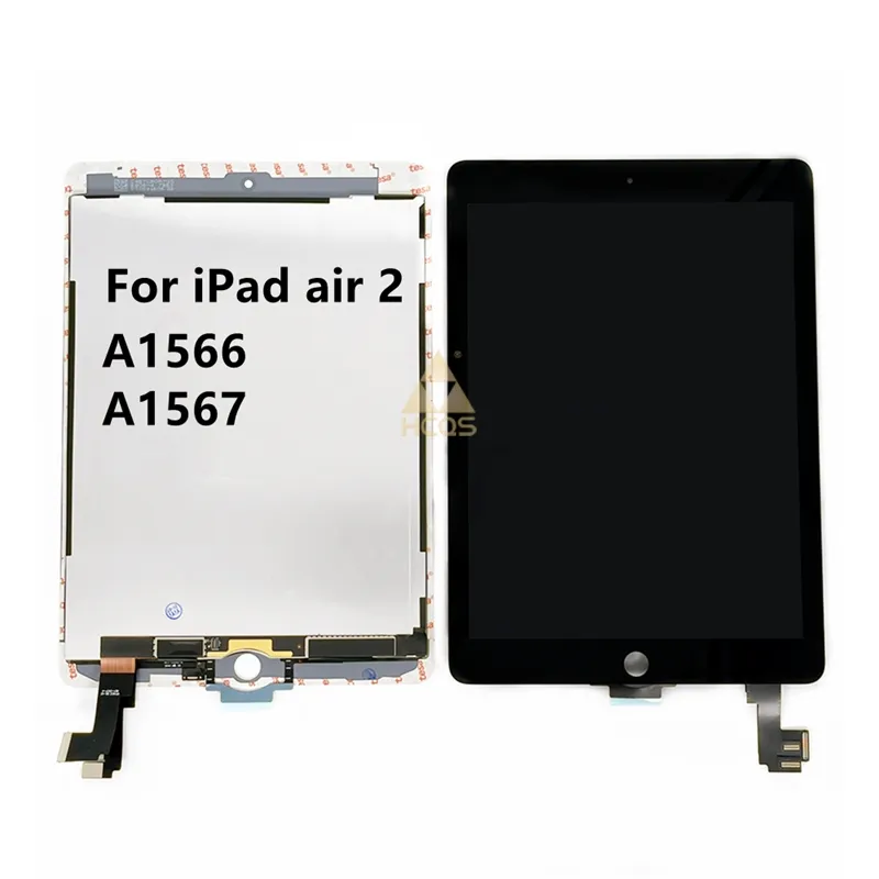 무료 배송 원래 9.7 "인치 LCD Ipad 공기 2 Air2 A1566 A1567 태블릿 LCD 터치 스크린 디스플레이 디지털 어셈블리