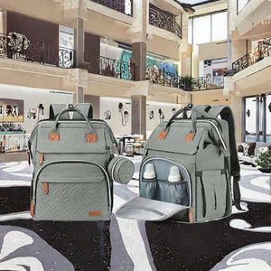 OEM/ODM personalizado Mummybag <span class=keywords><strong>con</strong></span> cama <span class=keywords><strong>cuna</strong></span> poliéster <span class=keywords><strong>mochila</strong></span> bolsa de pañales <span class=keywords><strong>con</strong></span> cambio de estación al por mayor - Product Image 2