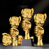 Vente en gros Star Premier Soccer Football Métal Champions Award Golf Musique Coupe Résine League Trophy Cup