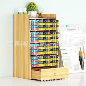 Wooden Marker Storage Box 18L Angled <b>Pen</b> Holder For Kindergarten And Primary School Students - Product Image 3