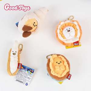 Fábrica al por mayor lindo llavero de peluche suave juguete mar Animal muñeca peluche <span class=keywords><strong>cangrejo</strong></span> llaveros para regalos - Product Image 3