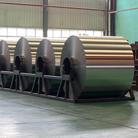 Bobine d'aluminium YUTE 1050 1060 3003 5052 finition usine, tolérance 1%, emballage sur palette en bois pour toiture