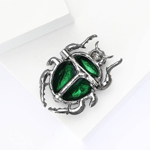 Novos Broches Criativos de Liga Esmaltada com Insetos e Animais, Acessório de Moda para Ternos Masculinos, Broches de Besouro com Strass para Joias Femininas - Product Image 5
