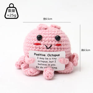 Fil fait à la main <span class=keywords><strong>Crochet</strong></span> dessin animé Animal en peluche jouets mignon poulpe tortue lapin grenouille <span class=keywords><strong>pour</strong></span> la vente en gros Textile et tissu artisanat - Product Image 3