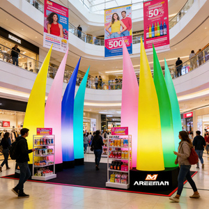 Columna Inflable con Luz LED, <span class=keywords><strong>Torre</strong></span> Inflable Personalizada para Fiestas, Arco de Entrada, Escenario, Decoración de Área de Fotos - Product Image 1