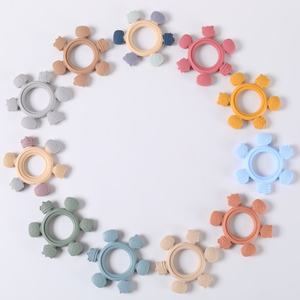 11 colores sin BPA suave y texturizado silicona mordedor alivio calmante dolor encías masticar juguetes infantiles bebé dentición juguete - Product Image 2