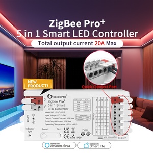 Giá rẻ gledopto Sản phẩm mới ZigBee Pro + Led điều khiển rgbcct RGBW RGB CCT Dimmer 5 trong 1 điều khiển cảnh chức năng bộ nhớ - Product Image 2