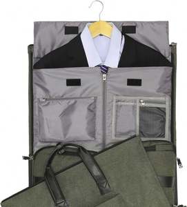 Free Sample Hanging Garment <b>Bags</b> for Travel Suit <b>Bag</b> for Men <b>Waterproof</b> Oxford Fabric Suit <b>Cover</b> for Traveling - Product Image 2