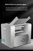 Machine Professionnelle à Abaisser la Pâte Épaisseur Réglable Acier Inoxydable Machine Électrique à Pâtes Laminoir à Pâte pour Boulangerie
