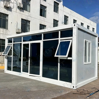 Maison conteneur modulaire préfabriquée FLKT Premium avec fenêtre à rupture de pont thermique, conteneur d'expédition transformable en habitation