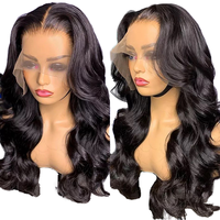 Perruque Cheveux Humains Ondulés Naturels 5x5 HD avec Fermeture en Dentelle Fine, Sans Colle, Pré-Pluckée, Cheveux Vierges, Aspect Naturel pour Femmes Noires, Prête à Porter Immédiatement