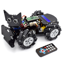 Kit de développement robotique avec roues Mecanum de 4e génération pour voitures - Programmable en Python pour la programmation mécanique pratique