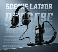 Casque de protection auditive sans fil étanche à réduction de bruit 85 dB avec transducteur dynamique pour utilisation en interphone unique en vol d'avion