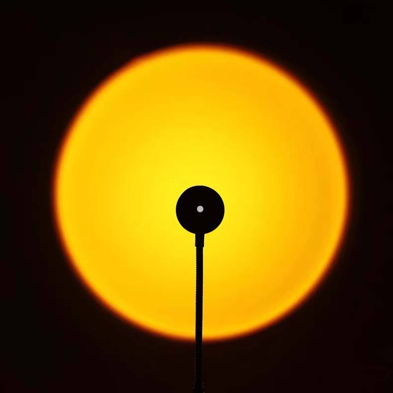 Coucher de soleil jaune