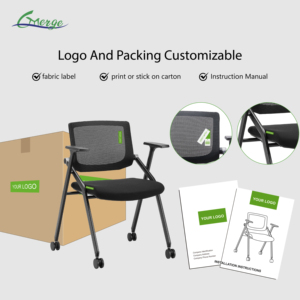 <span class=keywords><strong>Chaise</strong></span> de formation pliable en maille avec roulettes pour étudiants, mobilier scolaire directement de l'usine, idéale pour les conférences <span class=keywords><strong>et</strong></span> les bureaux - Product Image 6
