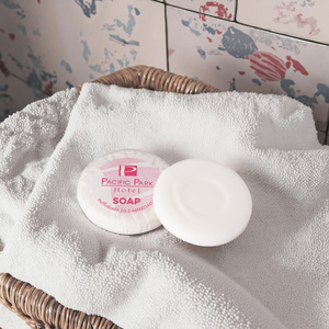 Barra de jabón Tamaño de viaje Servicios de hotel Pequeño Mini 20 gramos para hotel <span class=keywords><strong>Baño</strong></span> desechable Kits de jabones faciales - Product Image 4