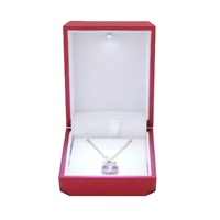 Boîte à bague élégante de forme carrée avec couvercle ouvrant, insert en éponge, boîte cadeau rigide pour bijoux, présentation de collier et bracelet, finition mate