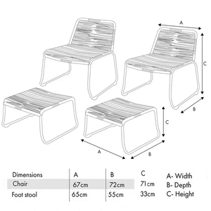 Pacific Ensemble de meubles d'extérieur Pang Pair Chaise de jardin Tabourets <span class=keywords><strong>Restaurant</strong></span> Salle à manger Parc Hôtel Chambre Sièges Chaise de jardin extérieure - Product Image 4