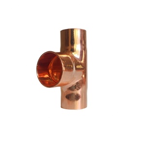 Raccord en T en cuivre de haute qualité, nouveau design, pour tuyaux de petit et moyen diamètre, vente en gros - Product Image 2