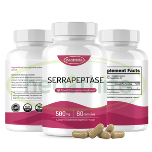 Healthife <span class=keywords><strong>Serrapeptase</strong></span> Enzym-Nahrungsergänzungsmittel 500mg 250000 SPU <span class=keywords><strong>Serrapeptase</strong></span> Kapseln - Product Image 2