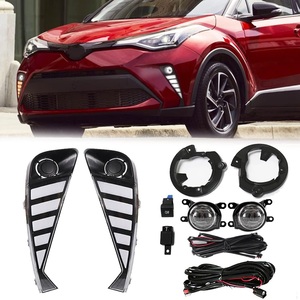 Kit de feux antibrouillard de jour à LED pour <span class=keywords><strong>Toyota</strong></span> C-HR <span class=keywords><strong>CHR</strong></span> 2019 2020 2021 <span class=keywords><strong>2022</strong></span> DRL clignotant antibrouillard avec ampoule lunette lumière du jour - Product Image 2