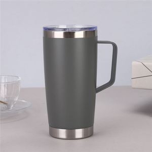 Mug isotherme en acier inoxydable 304 de qualité alimentaire 20 oz, couvercle coulissant anti-fuite, ensemble de gobelets 20 oz pas cher, cuisine, salle à manger ASM26 - Product Image 6