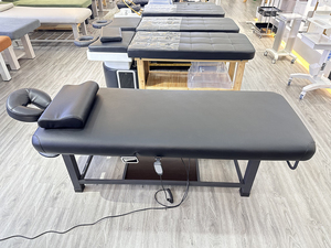 โต๊ะนวดไฟฟ้าสำหรับใบหน้าโต๊ะนวดสปาไฟฟ้าดีไซน์ใหม่เตียงเสริมความงามแบบโค้งสำหรับใช้ในร้านเสริมสวย - Product Image 5