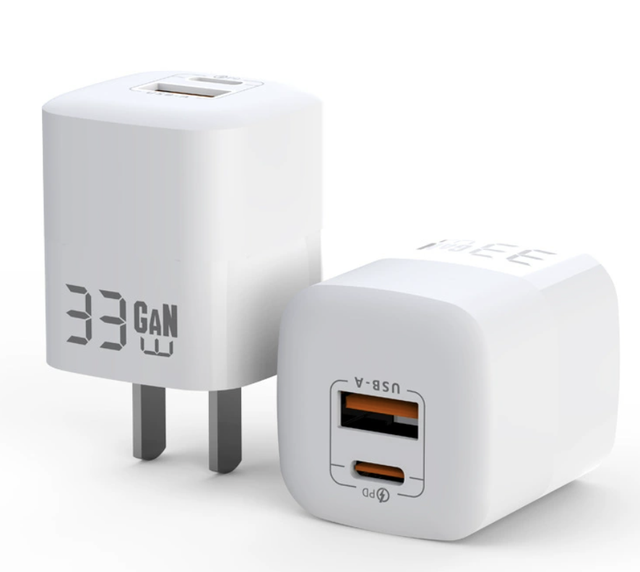 33W USB C Super Mini Fast Charger PD 3.0 Compatible GAN Manufacturing Wall Charger for MacBook for iPhone 13 Pro Max