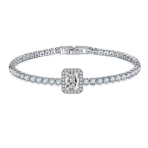 Bracelet <span class=keywords><strong>de</strong></span> laboratoire OEM ODM, emballage personnalisé avec nom et logo, bijoux d'<span class=keywords><strong>amitié</strong></span> en diamant en gros - Product Image 1
