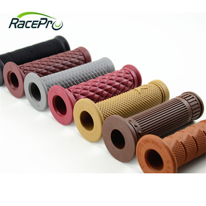 Poignées de guidon universelles Vintage en caoutchouc, 7/8 pouces, 22mm, 1 pouce, 25mm, pièces de Style rétro, poignées de moto Cafe <span class=keywords><strong>Racer</strong></span> - Product Image 2
