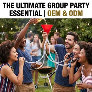 Entonnoir à bière à 4 sorties avec logo personnalisé, outil de boisson rapide pour fête, distributeur de boissons multi-joueurs, ensemble de <span class=keywords><strong>jeu</strong></span> <span class=keywords><strong>d</strong></span>'<span class=keywords><strong>alcool</strong></span>, articles de bar - Product Image 6