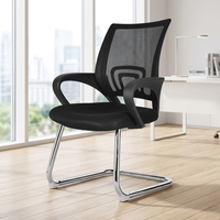 Chaise de visiteur pour salle de conférence, ergonomique, en maille, pour banque, hôpital, utilisation en conférence – Meilleure vente
