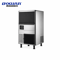 Machine à glaçons compacte à économie d'énergie 91 kg/jour avec fonction d'annonce vocale, idéale pour les cafés, bars et hôtels
