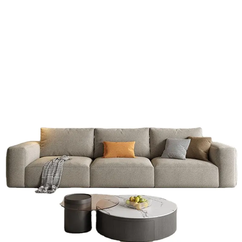 Modern Minimalist Couch Living Room Sofas Modular Linen Fabric Sofa Two Seater Sofa Set Furniture